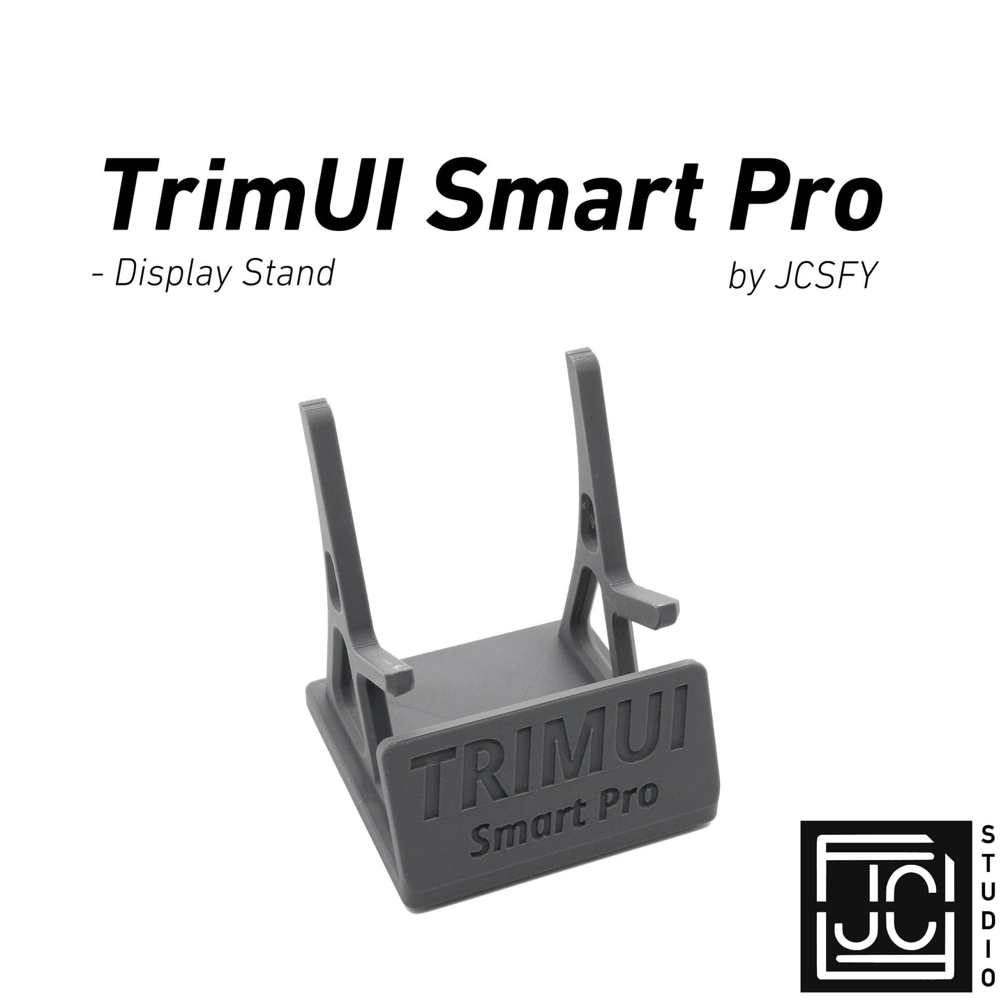 Display Stand for TrimUI Smart Pro with Charging Space | Dock Shelf Unit Gaming Retro Device Compatible with JCSFY Grips - Black