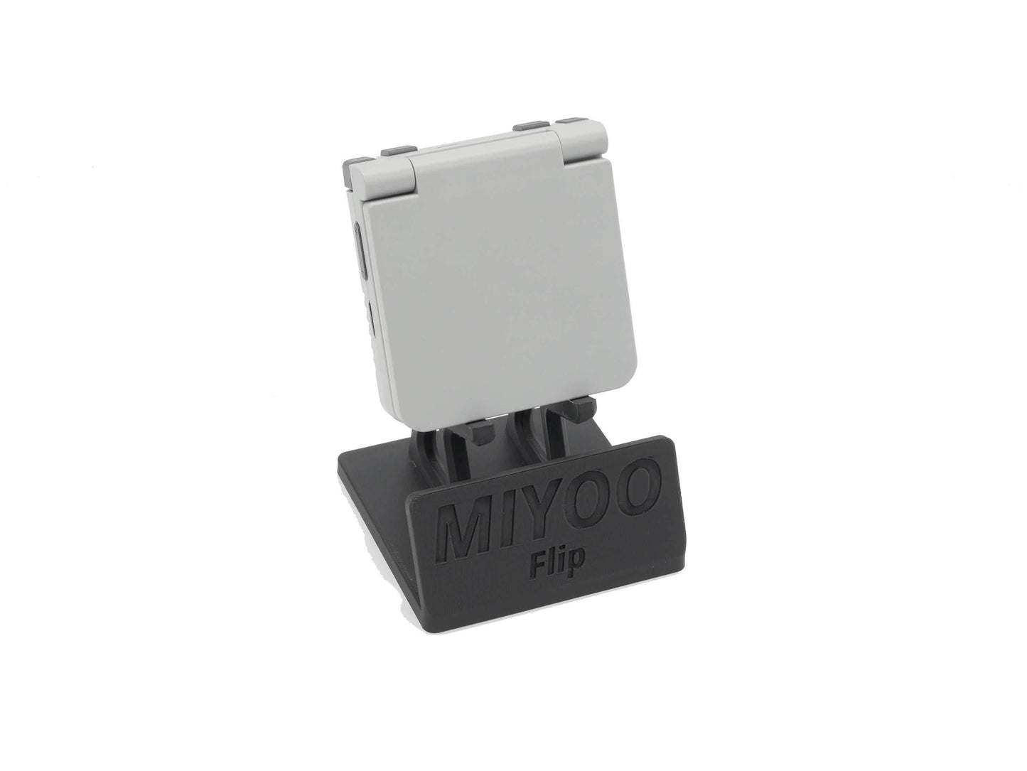 Display Stand for Miyoo Flip MFlip with Charging Space | Dock Shelf Unit Gaming Retro Device Compatible with JCSFY Grips - Black