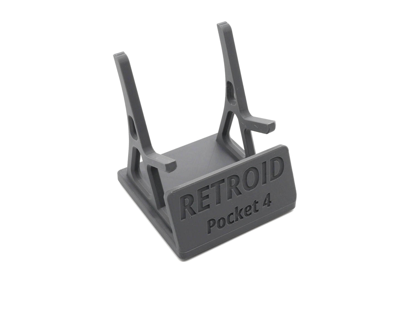 Display Stand for Retroid Pocket 4 / 4 Pro with Charging Space | Dock Shelf Unit Gaming Retro Device Compatible with JCSFY Grips - Black / Retroid Pocket 4