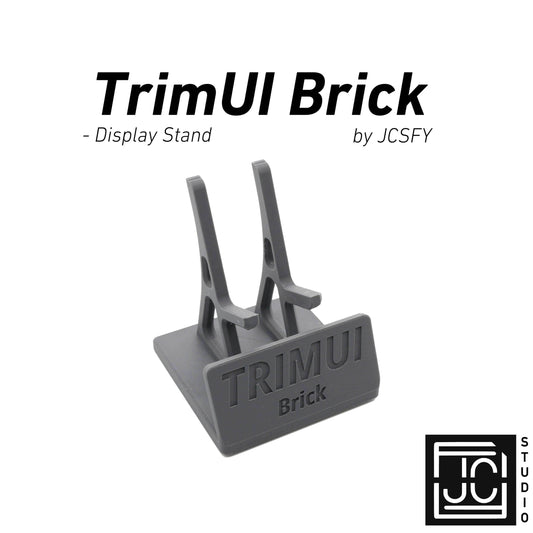 Display Stand for TrimUI Brick TRIM UI with Charging Space | Dock Shelf Unit Gaming Retro Device Compatible with JCSFY Grips - Black