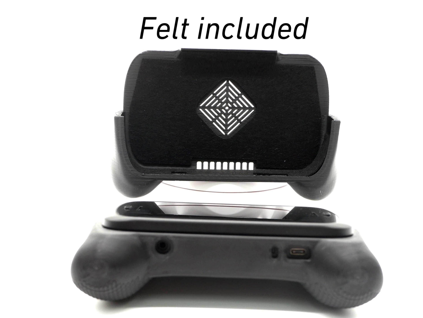 Felt Comfort Grip for Anbernic RG Slide Thick Comfort Grip with Felt Wrap Ergonomic RG-Slide Handheld Deluxe - Black