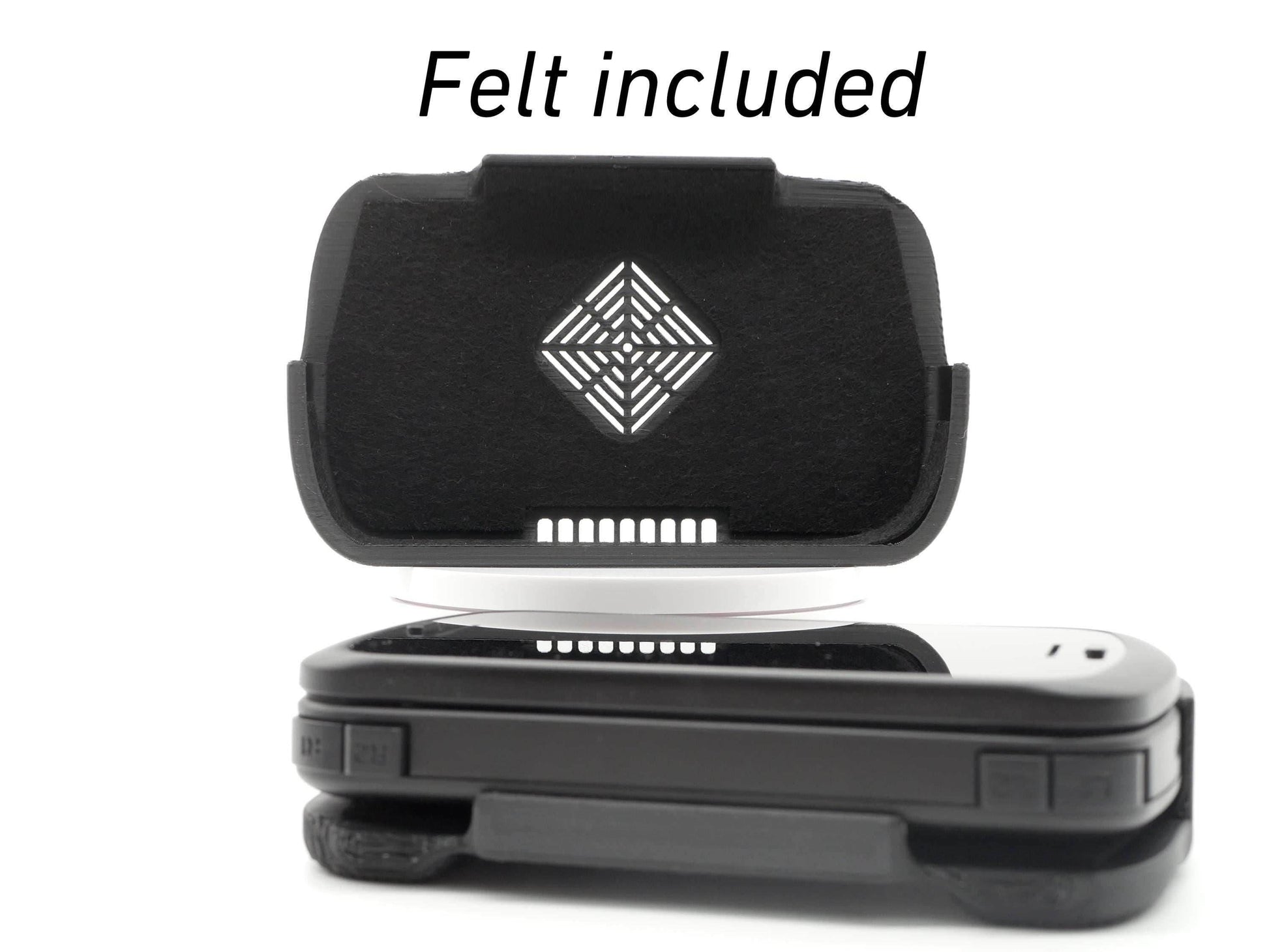 Felt Slim Grip for Anbernic RG Slide Slim Comfort Grip with Felt Wrap Ergonomic RG-Slide Handheld Deluxe - Black