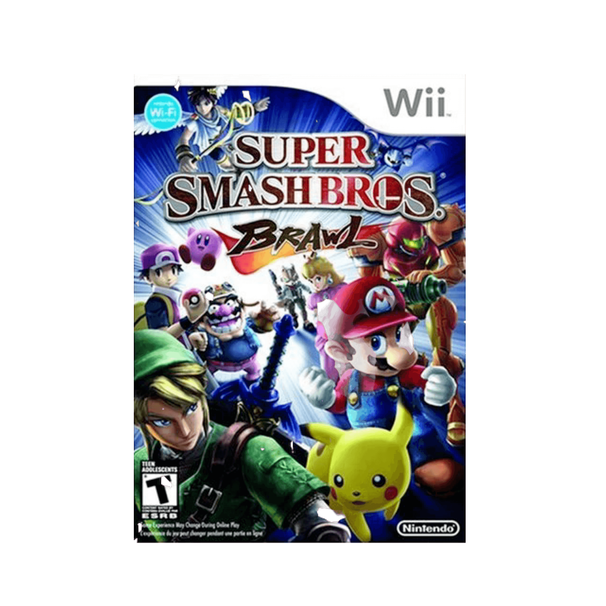 Super Smash Bros. Brawl | Wii - Vg with original case with damaged inserts