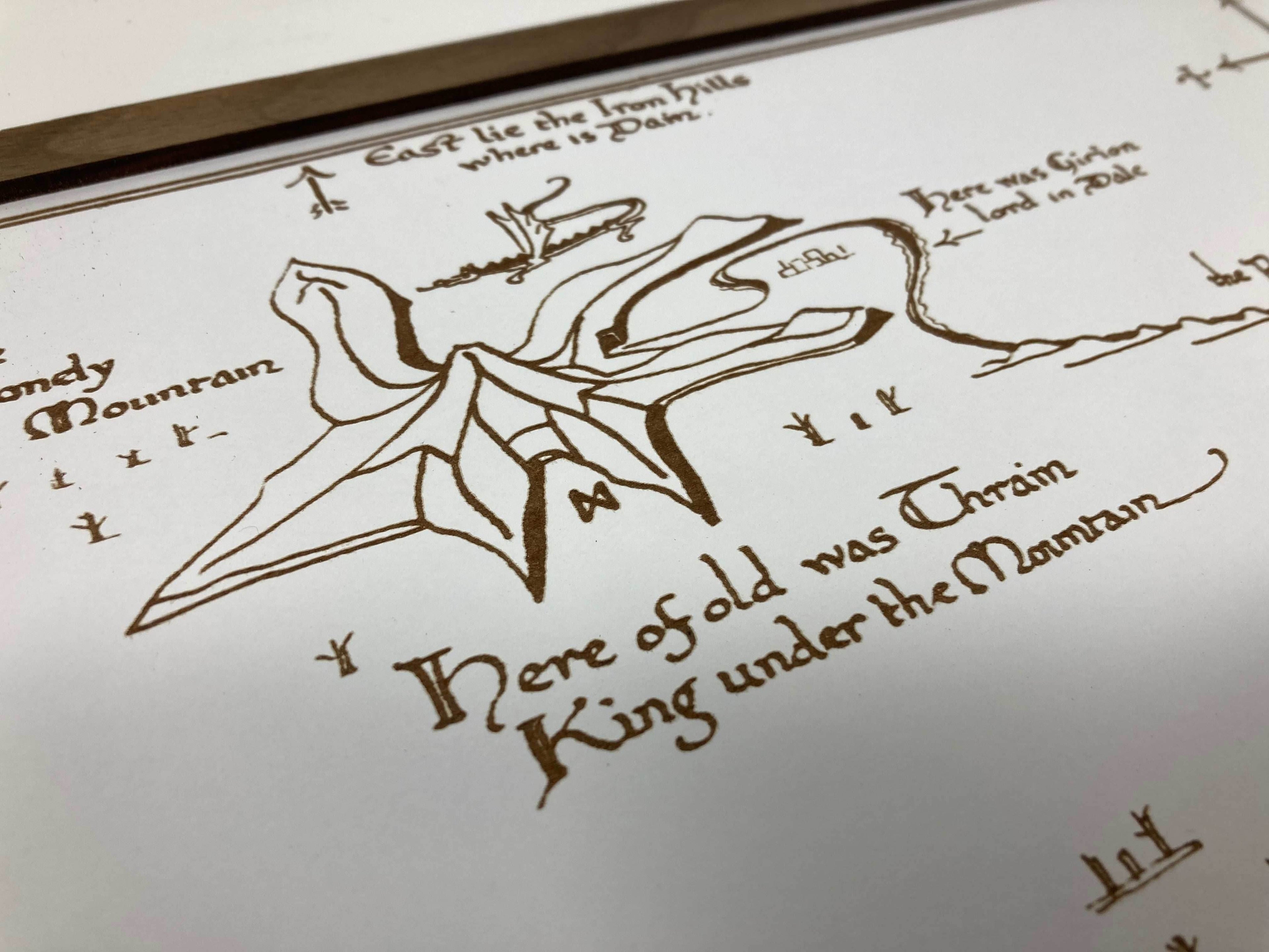 Lord of the Rings Map | The Misty Mountain - 