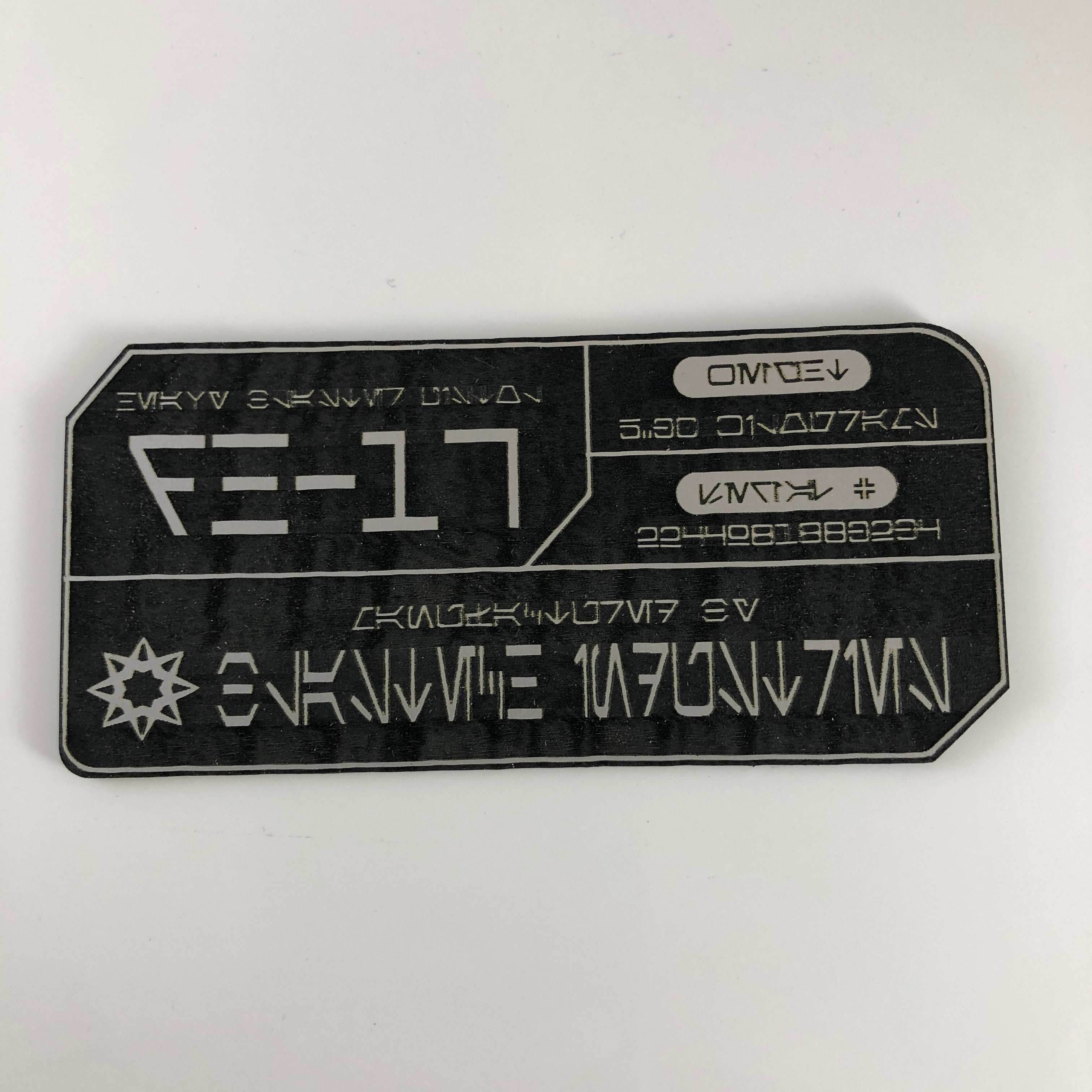 DH-17 Star Wars Blaster Plaque - 
