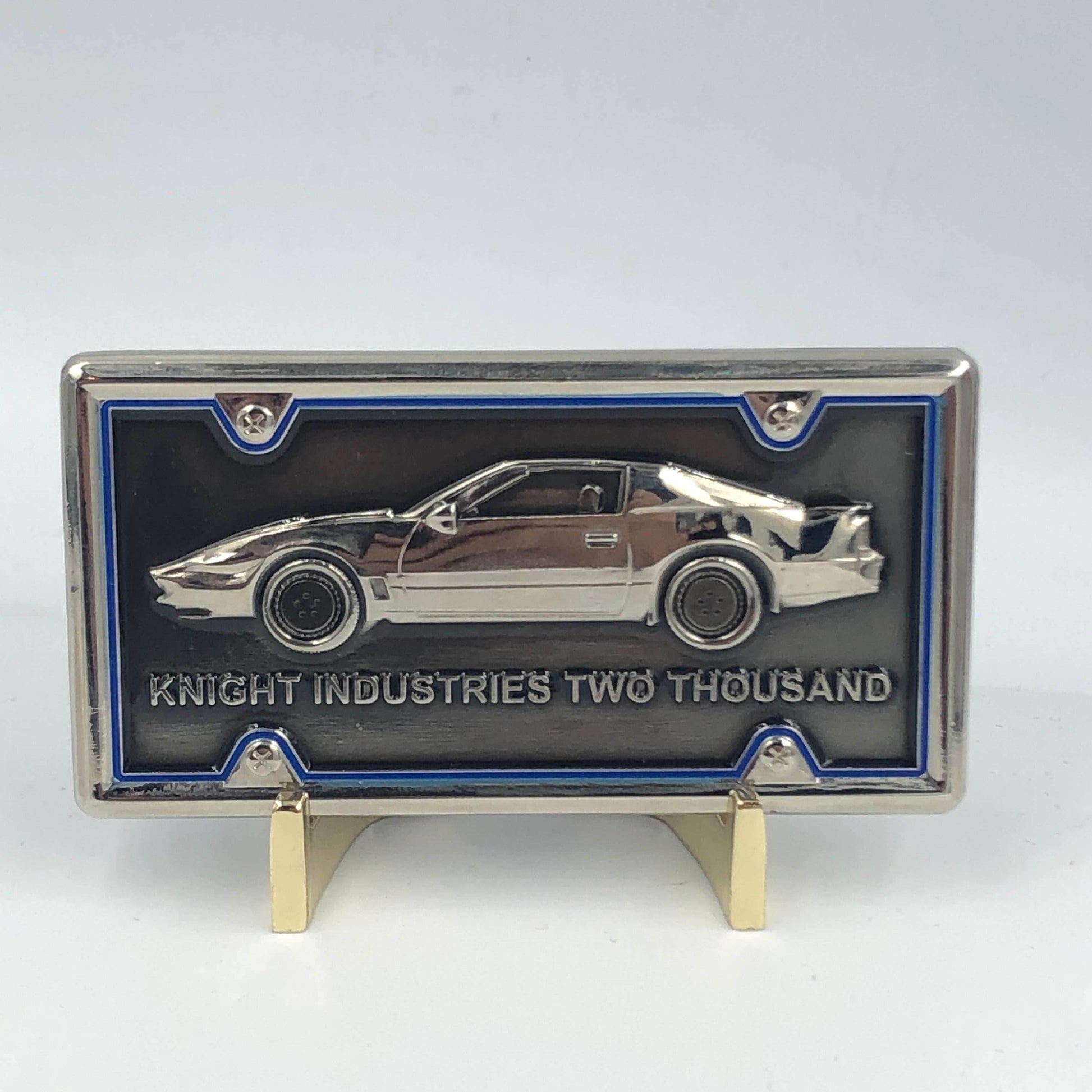 KK-017 Knight Rider KITT License Plate Challenge Coin Medallion - 
