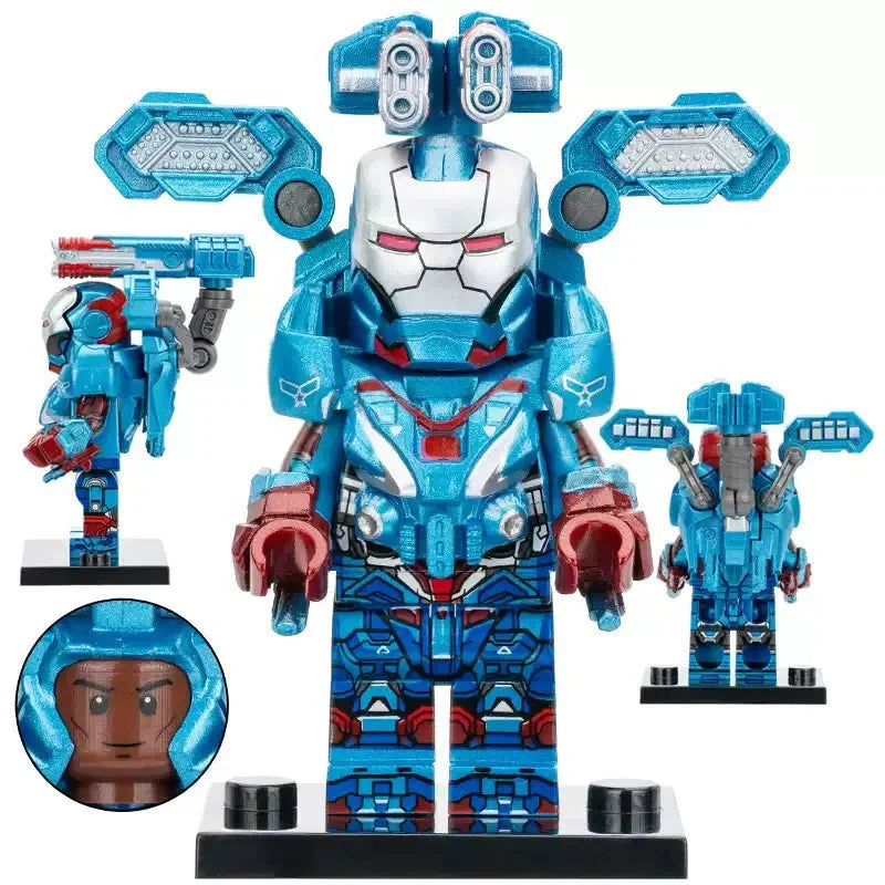 Iron Patriot James Rhodes Endgame Lego Minifigures Custom Toys 2