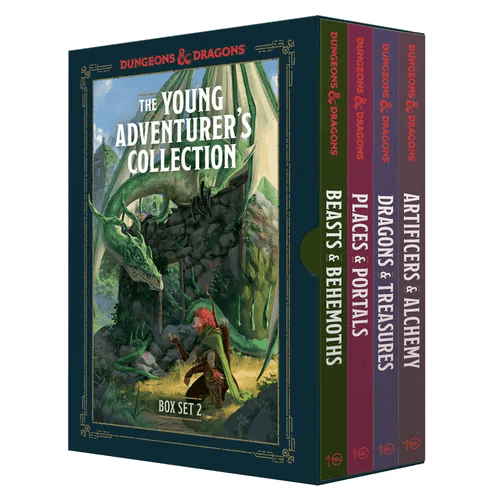 The Young Adventurer's Collection Box Set 2 (Dungeons & Dragons 4-Book Boxed Set): Beasts & Behemoths, Dragons & Treasures, Places & Portals, Artifice - Paperback - 