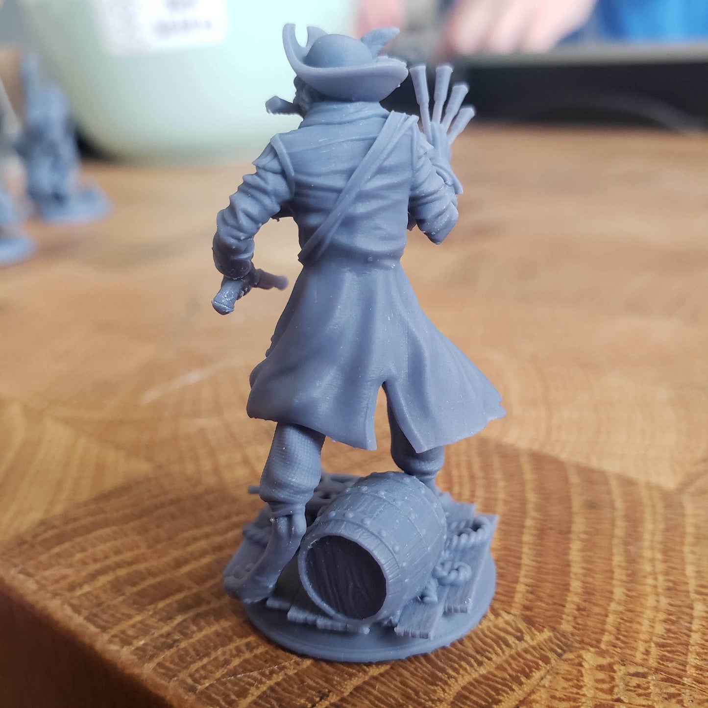 Kara'Ta, The Catfolk Corsair (Male Tabaxi Pirate) - 32mm Scale