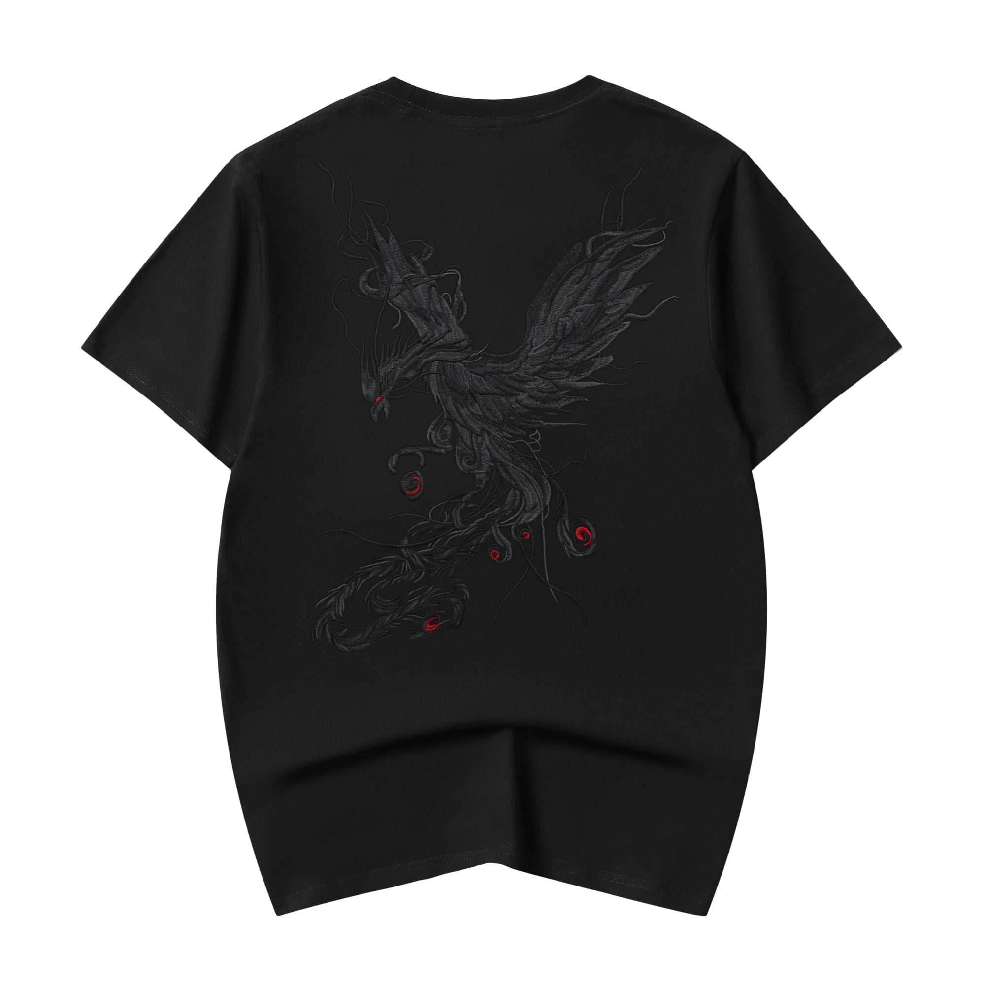 KH617 Rebirth of the Phoenix Embroidery Tee - Black / S