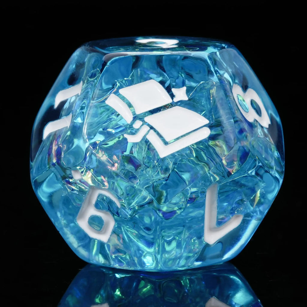 Kickstarter Dice – Blue Wizard Resin Dice Set