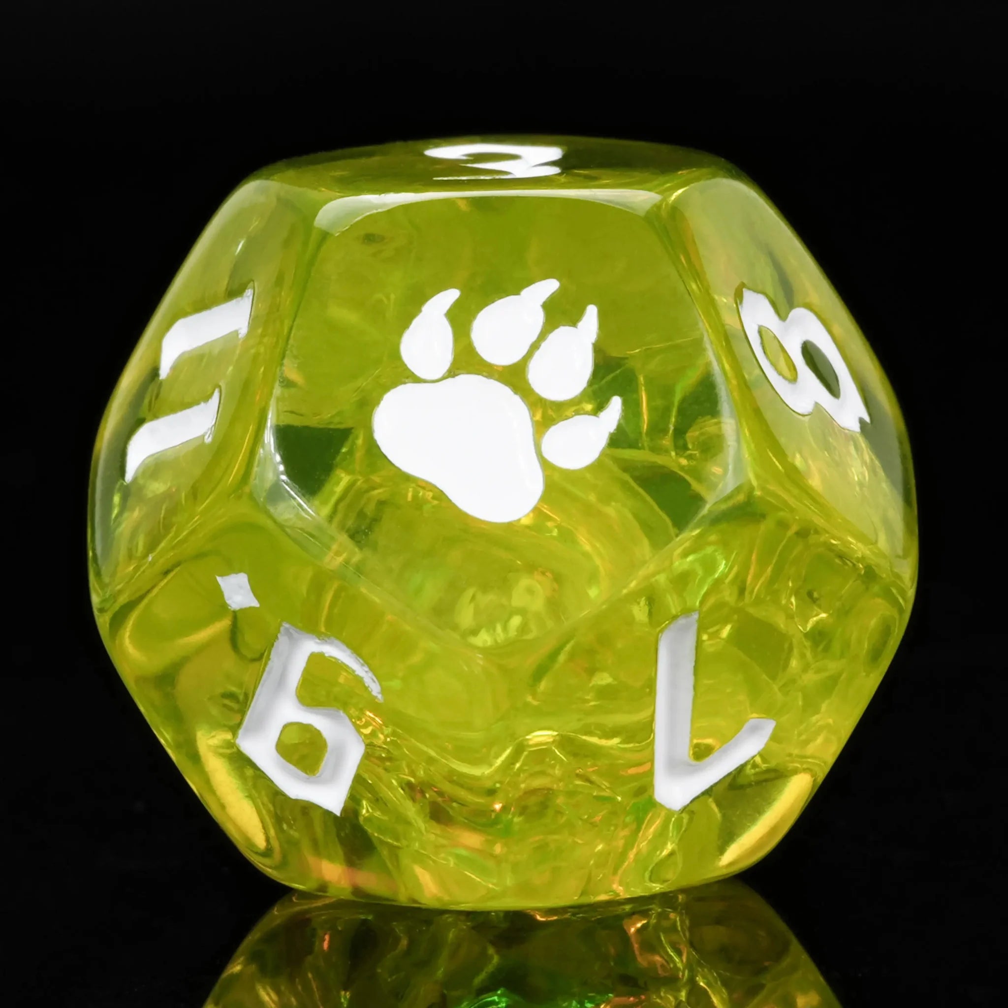 Kickstarter Dice – Green Druid Resin Dice Set