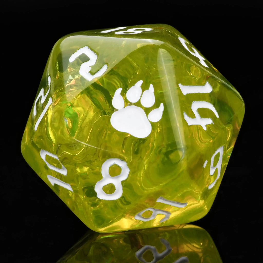 Kickstarter Dice – Green Druid Resin Dice Set