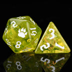 Kickstarter Dice – Green Druid Resin Dice Set