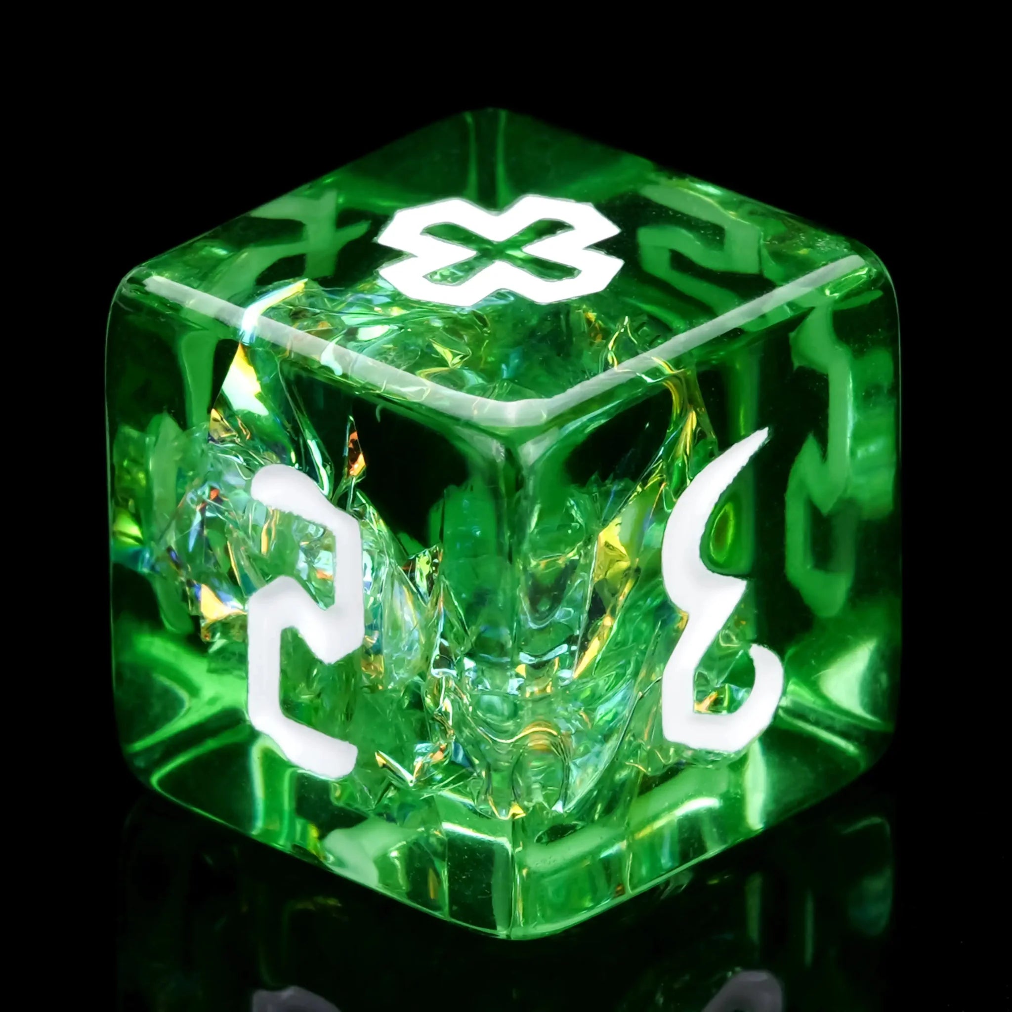 Kickstarter Dice – Priest Resin Dice Set + White Text