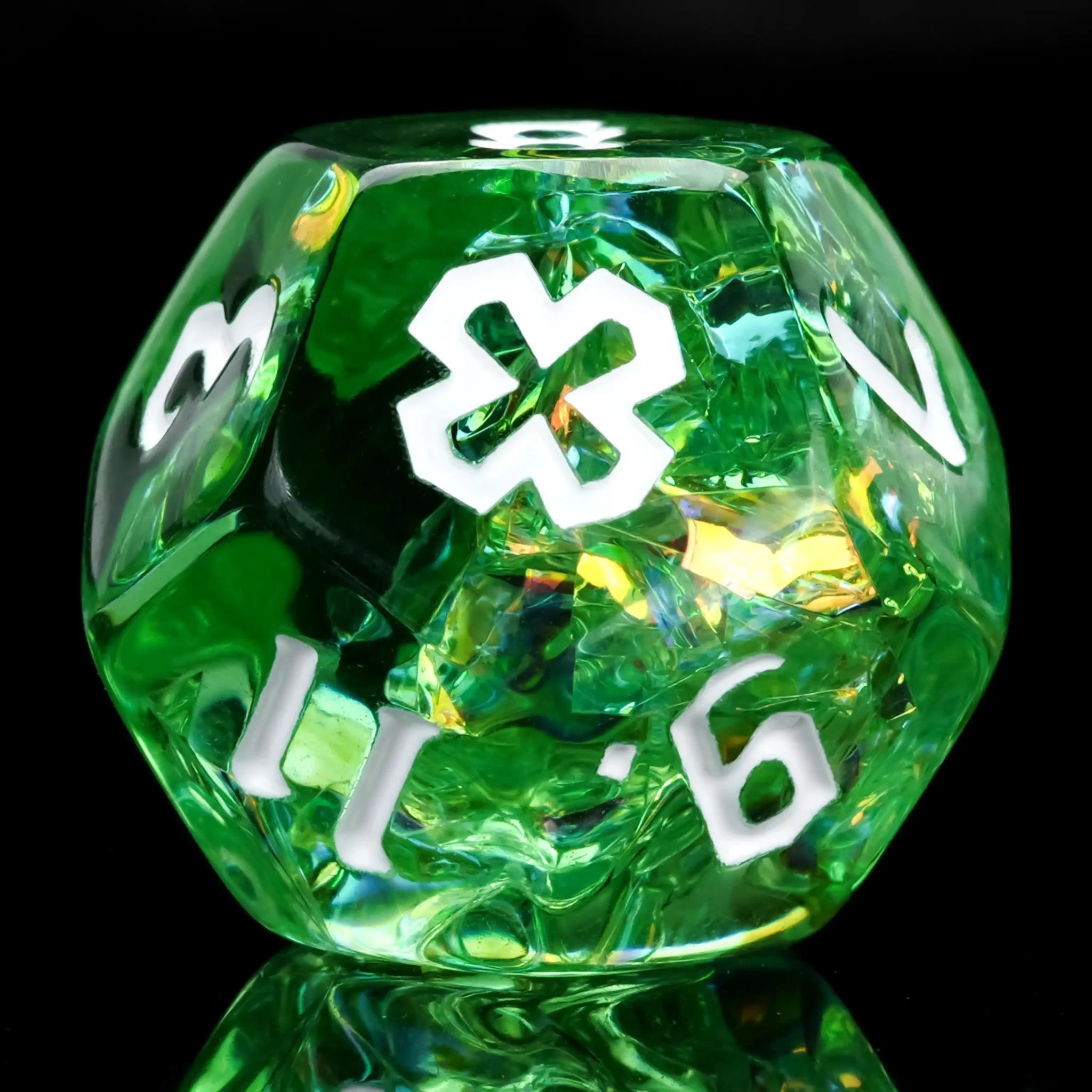 Kickstarter Dice – Priest Resin Dice Set + White Text