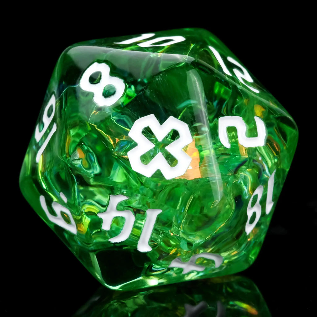 Kickstarter Dice – Priest Resin Dice Set + White Text