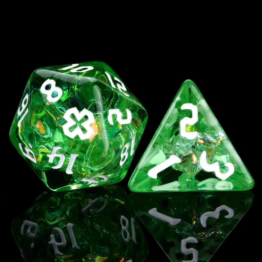 Kickstarter Dice – Priest Resin Dice Set + White Text