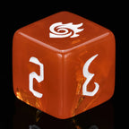 Kickstarter Dice – Warlock Resin Dice Set + White Numbers