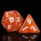 Kickstarter Dice – Warlock Resin Dice Set + White Numbers