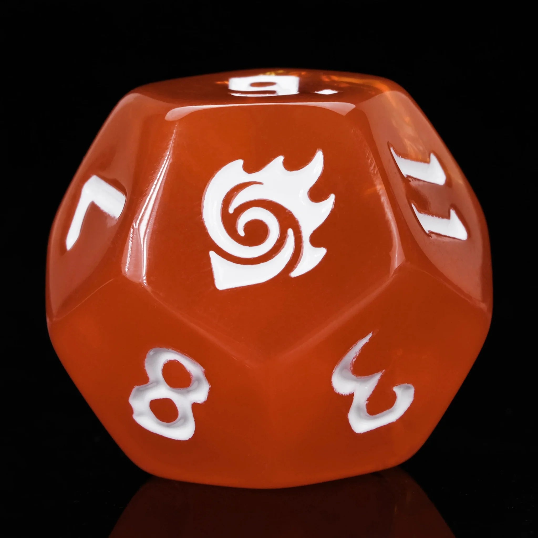 Kickstarter Dice – Warlock Resin Dice Set + White Numbers