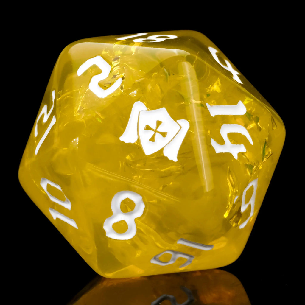 Kickstarter Dice – Yellow Paladin Resin Dice