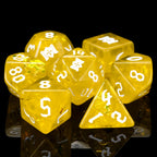 Kickstarter Dice – Yellow Paladin Resin Dice