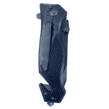 GL3-017 Mandalorian Inspired 3-in-1 Police Tactical Rescue knife tool knife Star Wars parody with Seatbelt Cutter, Steel Serrated Blade, Glass Breaker - 