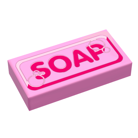 Bar of Soap - B3 Customs® Printed 1x2 Tile - 
