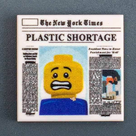 Plastic Shortage, Newspaper - B3 Customs Part (2x2 Tile) - 