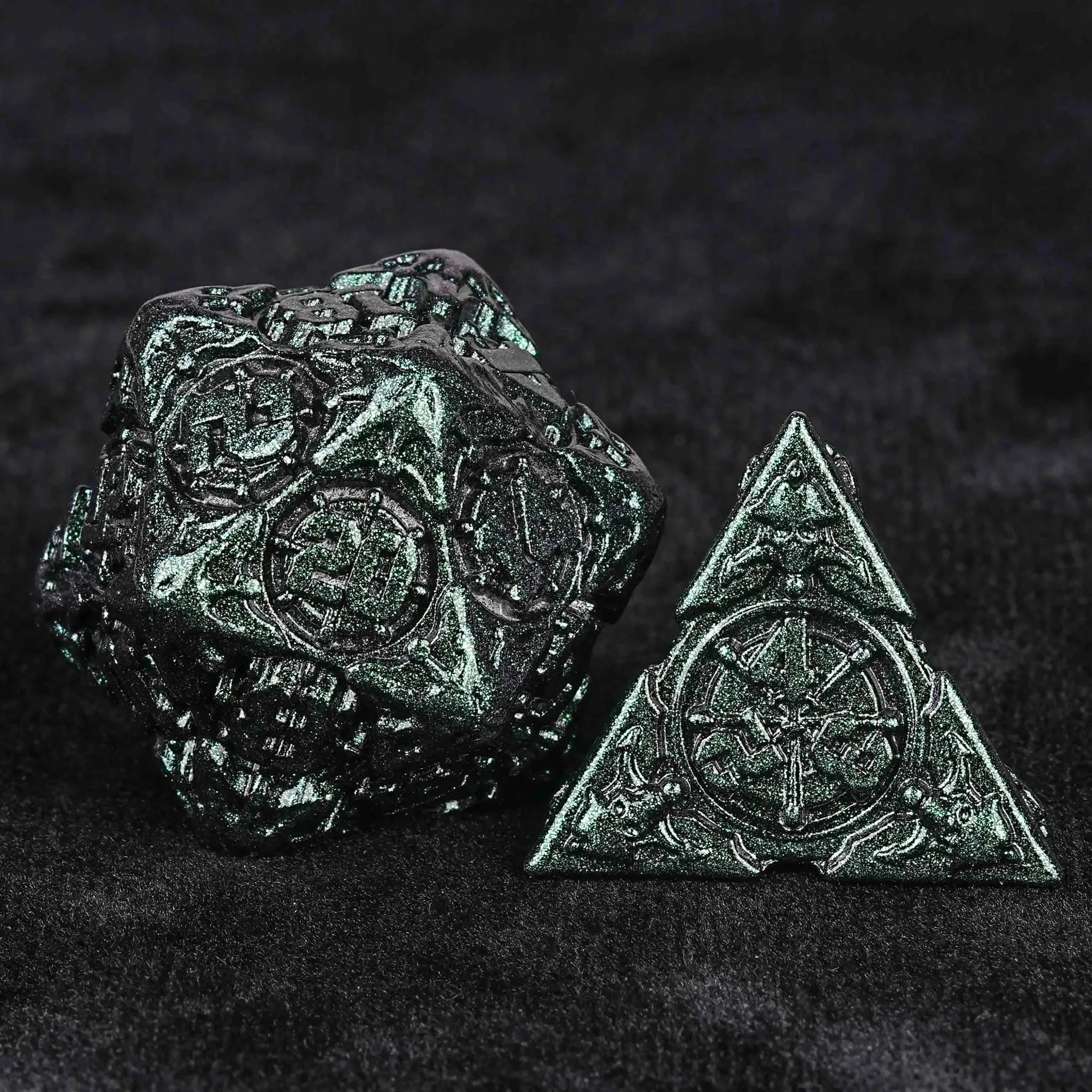 Limited Clearance-Metal Pirate DND Dice Set｜3D Embossed Metal