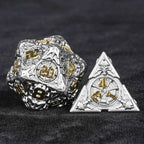 Limited Clearance-Metal Pirate DND Dice Set｜3D Embossed Metal