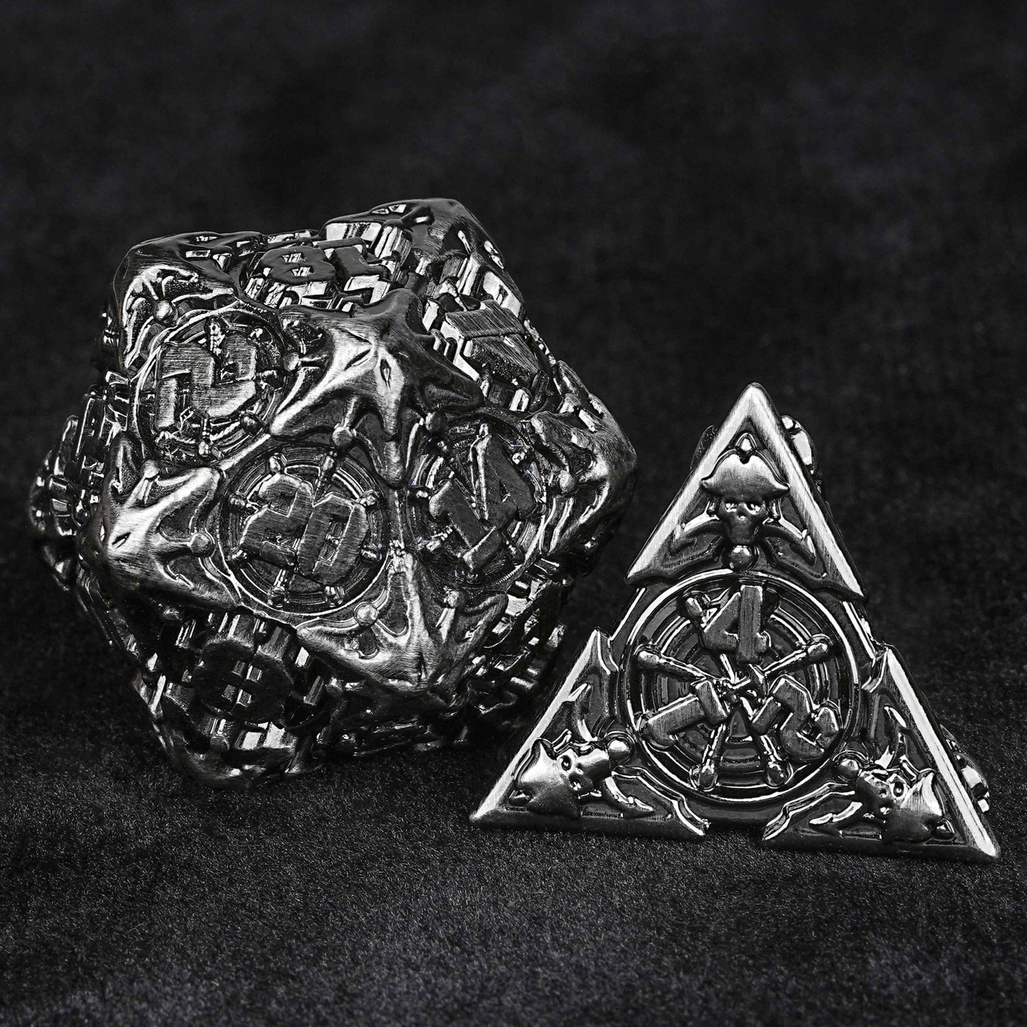Limited Clearance-Metal Pirate DND Dice Set｜3D Embossed Metal