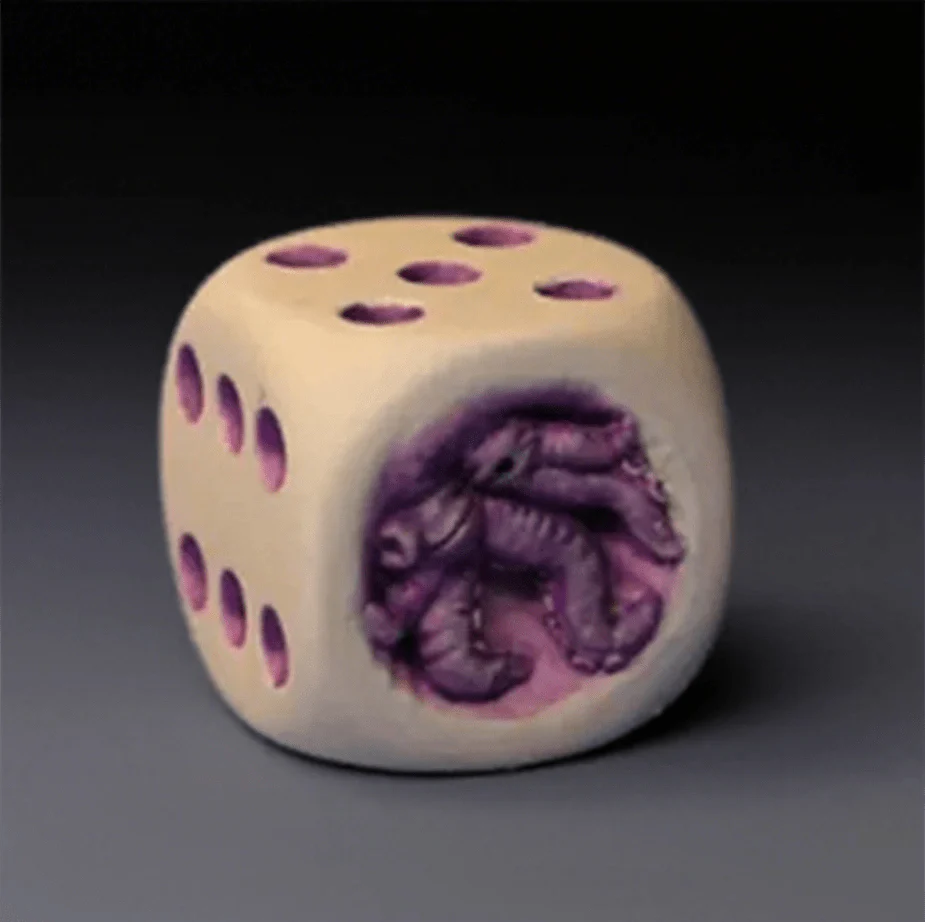 Magic D6 dice ornaments desktop RPG dice creative ornaments