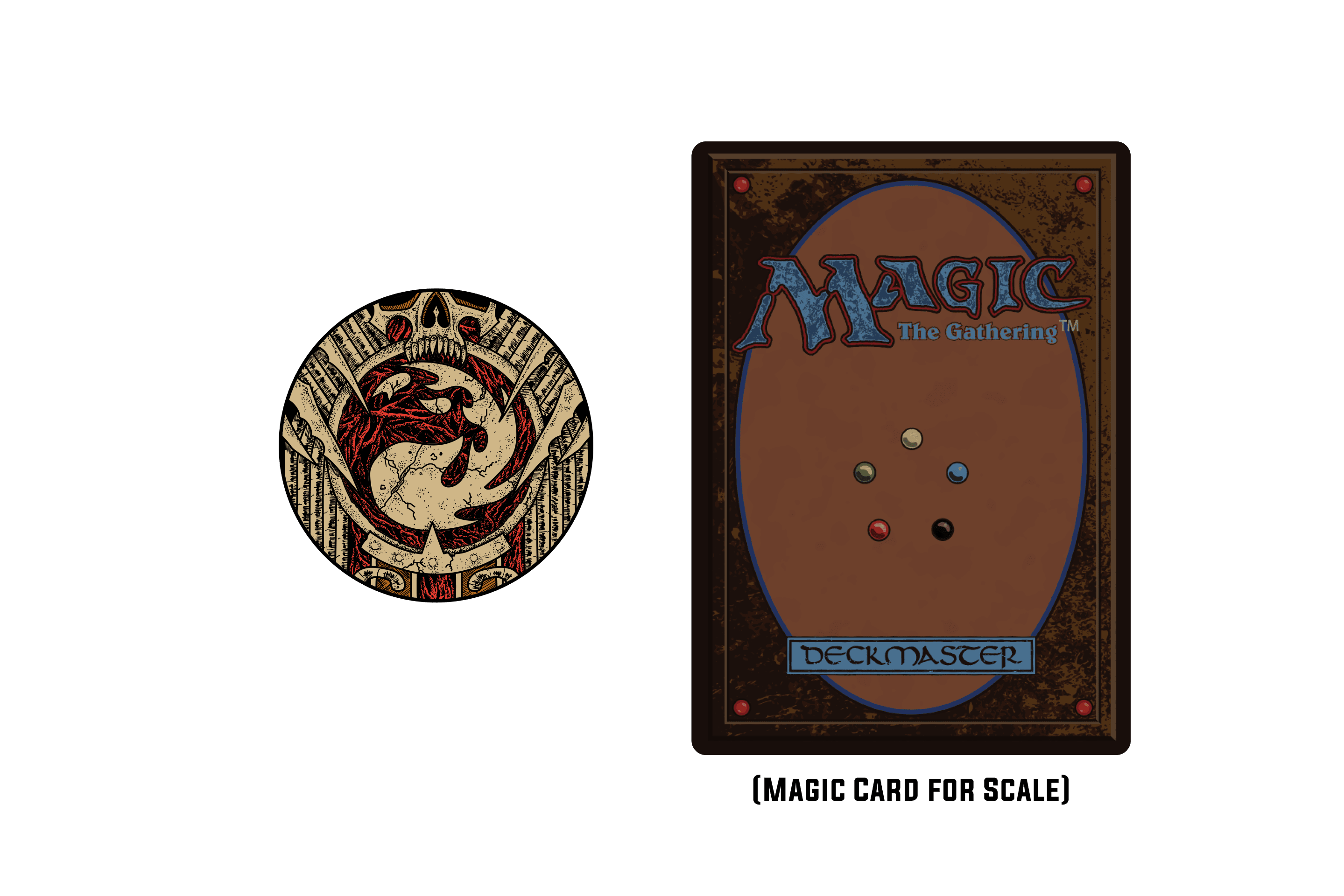 Magic: The Gathering - Infect Mountain Pin - 