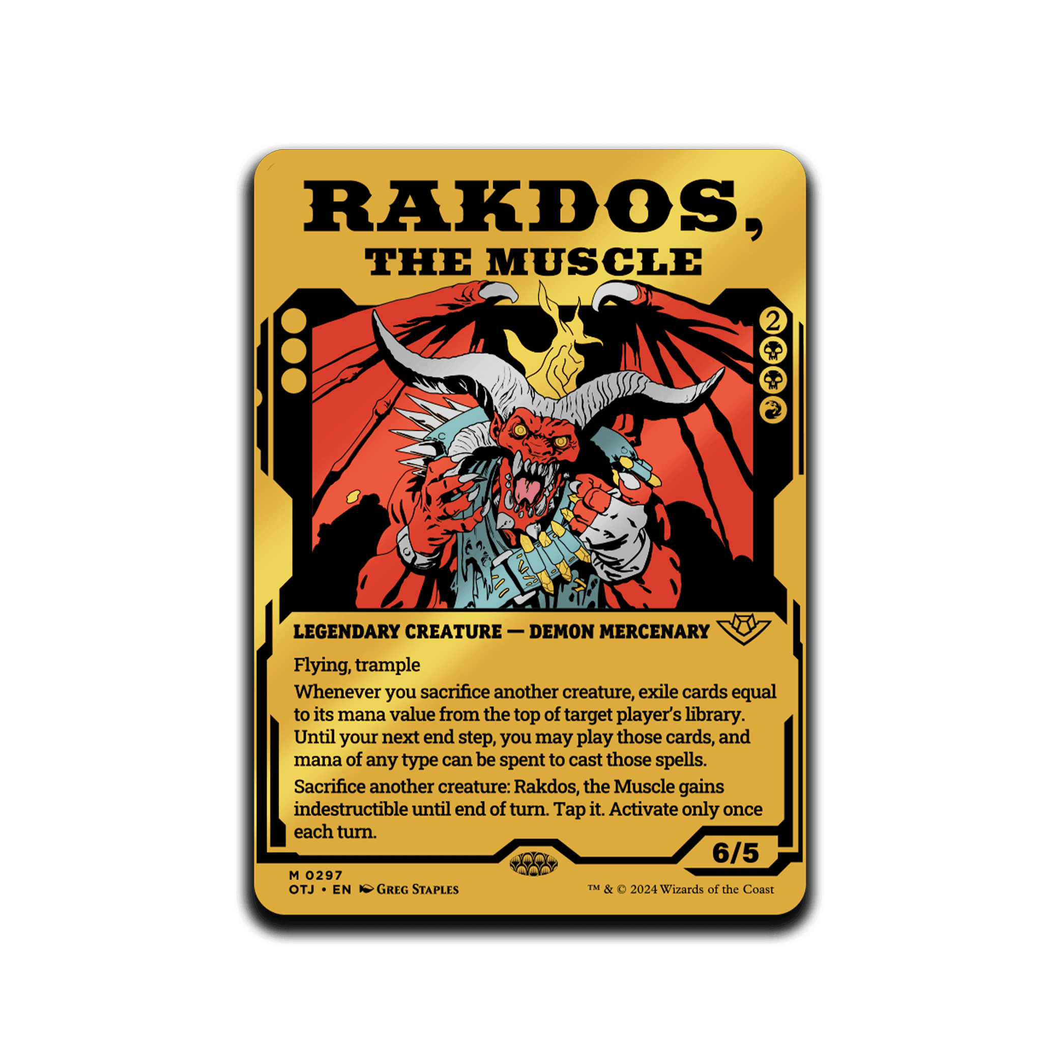 Magic: The Gathering - Rakdos, The Muscle AR Pin - 