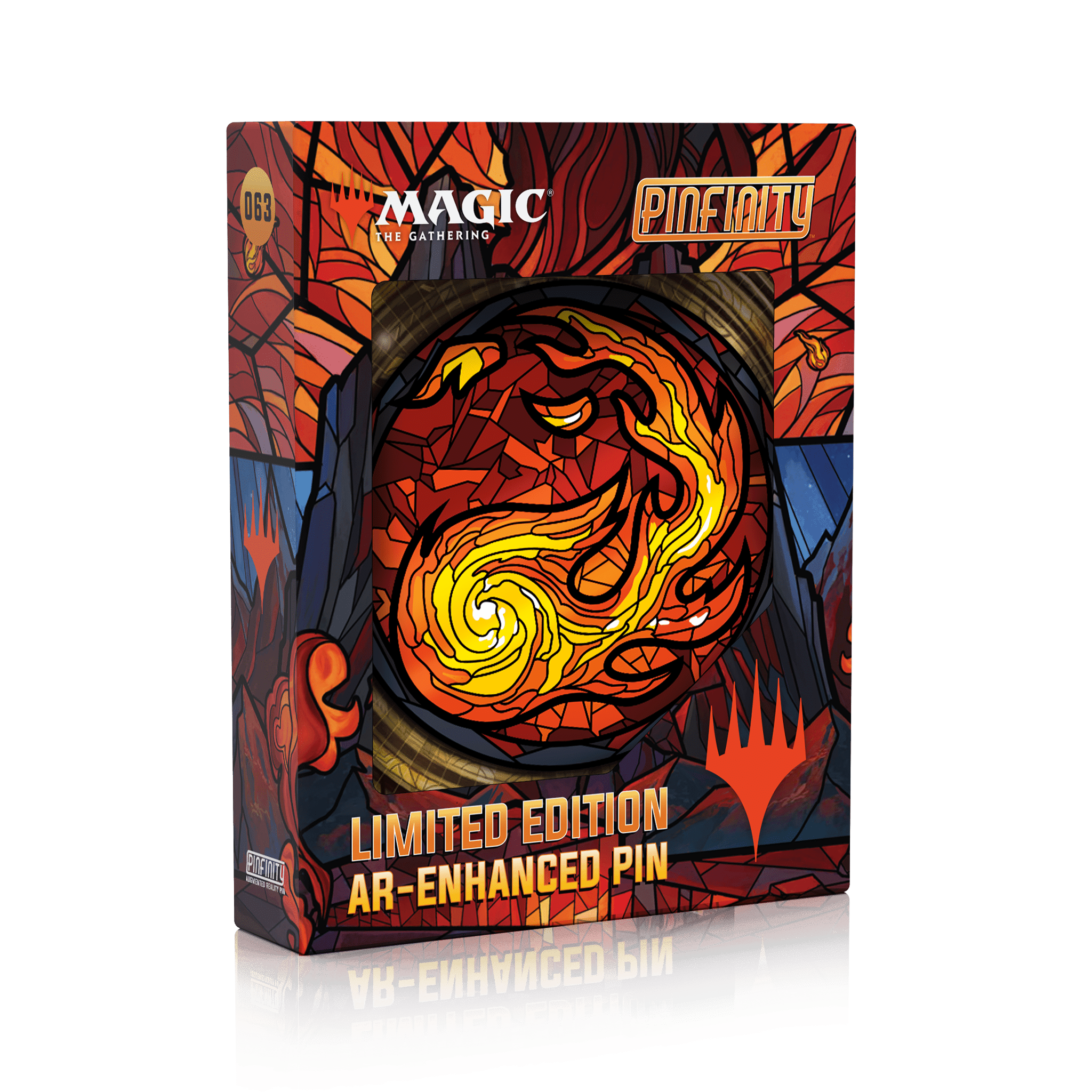 Magic: the Gathering - Stained Glass Mountain Pin - 