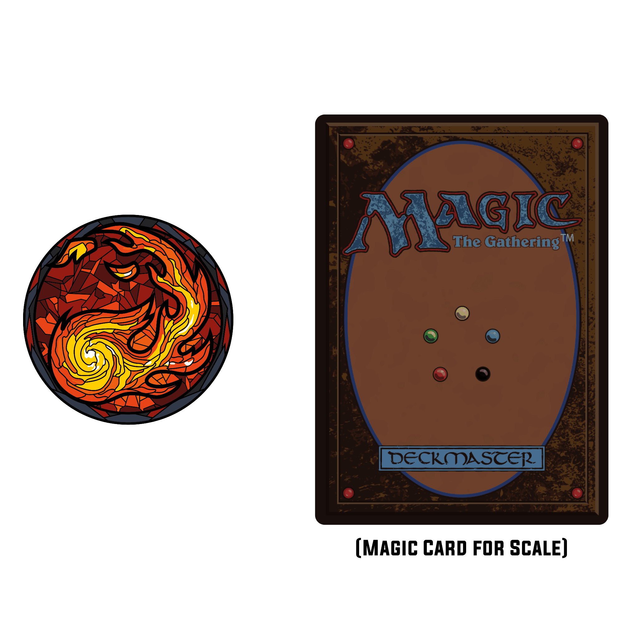 Magic: the Gathering - Stained Glass Mountain Pin - 