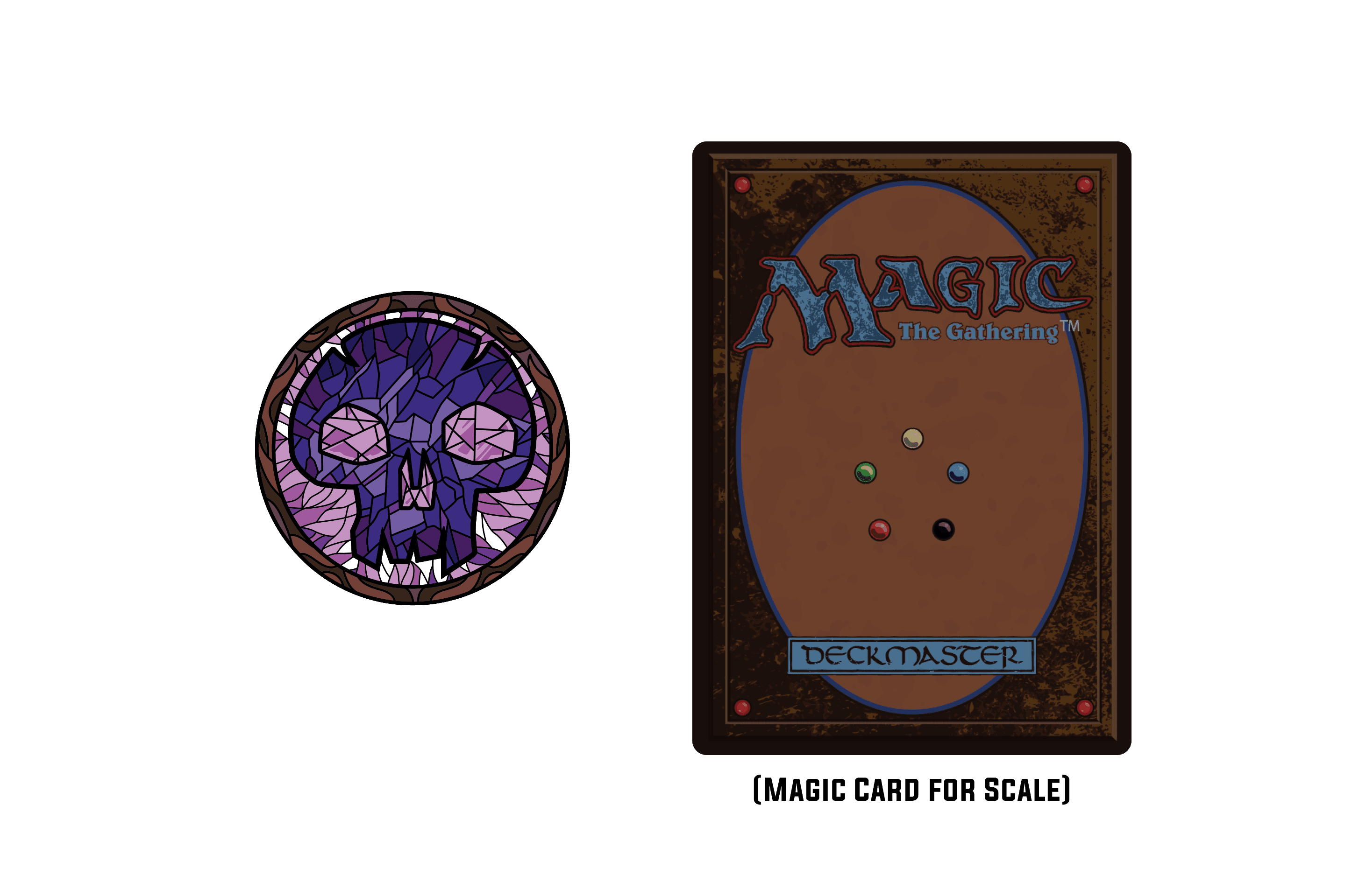 Magic: the Gathering - Stained Glass Swamp Pin - 