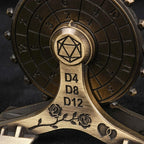 Metal DND Dice Spinner: Rose Love Ferris Wheel Spinning Dice