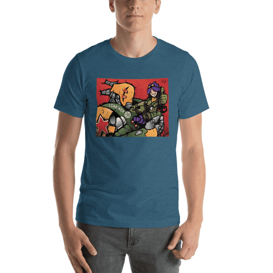 Classic Scarface and Cordelia Tee (Mayacast) - Heather Deep Teal / S
