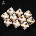 Moon Wizard Cat Resin 10 Sided Dice (D10 Dice)