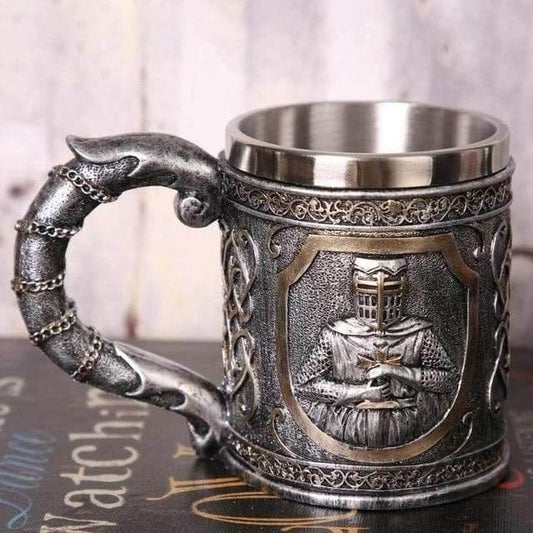 Templar Beer Stainless Steel Mug - 