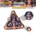 Mysterious dark gothic skeleton series metal dnd dice set