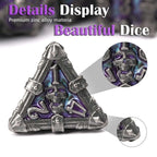 Mysterious dark gothic skeleton series metal dnd dice set