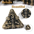 Mysterious dark gothic skeleton series metal dnd dice set
