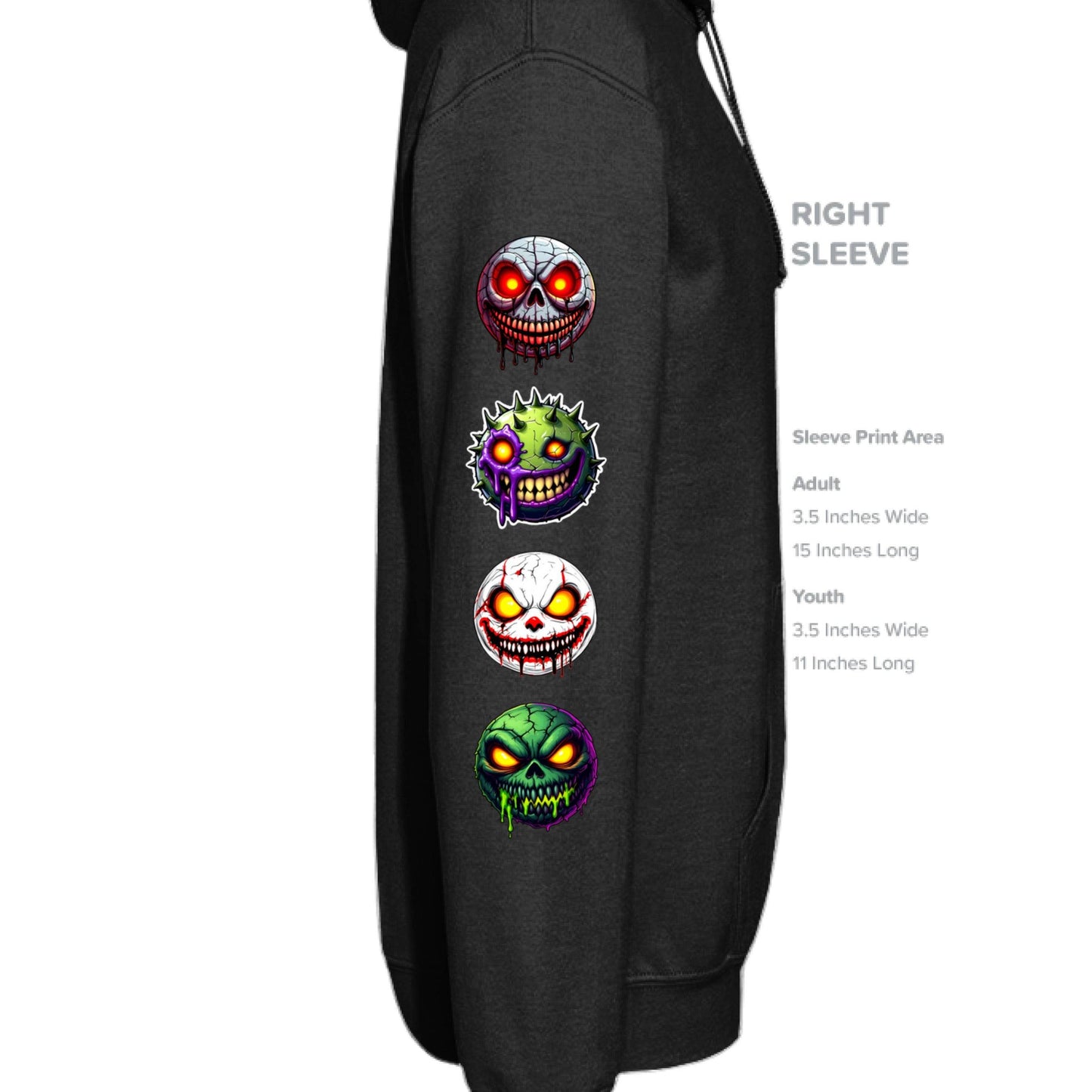Grave Digs NecroNemoticons 39 Unisex Hoodie - BLACK / XS