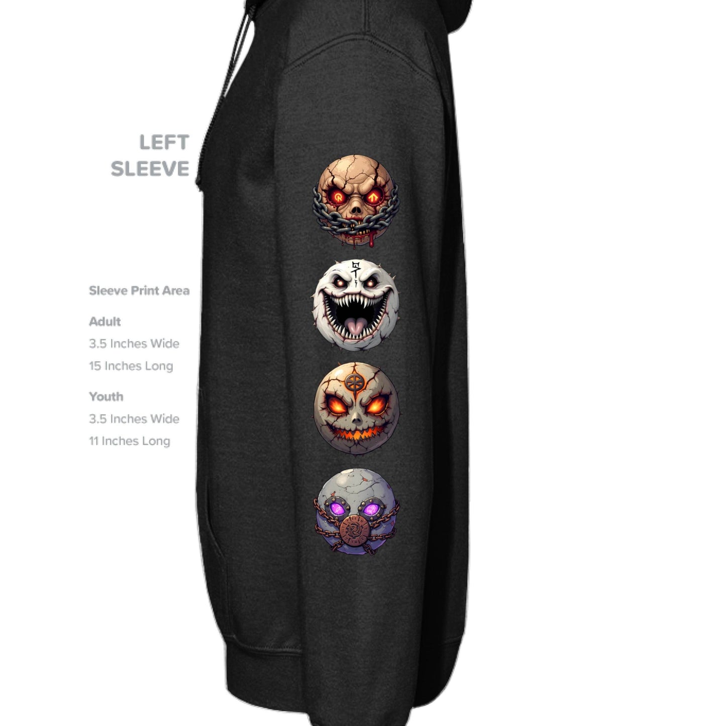 Grave Digs NecroNemoticons 1 Unisex Hoodie - BLACK / XS