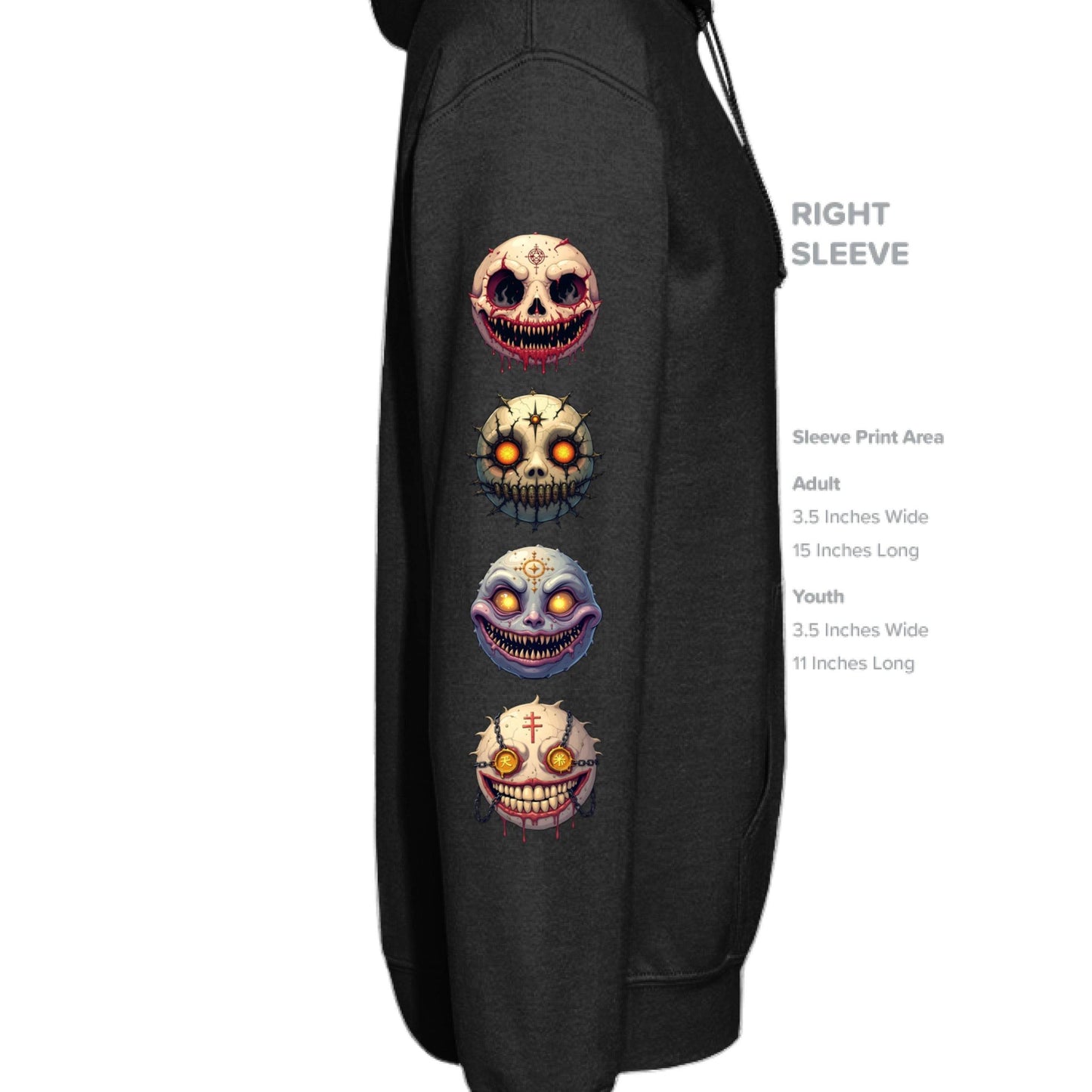 Grave Digs NecroNemoticons 6 Unisex Hoodie - BLACK / XS