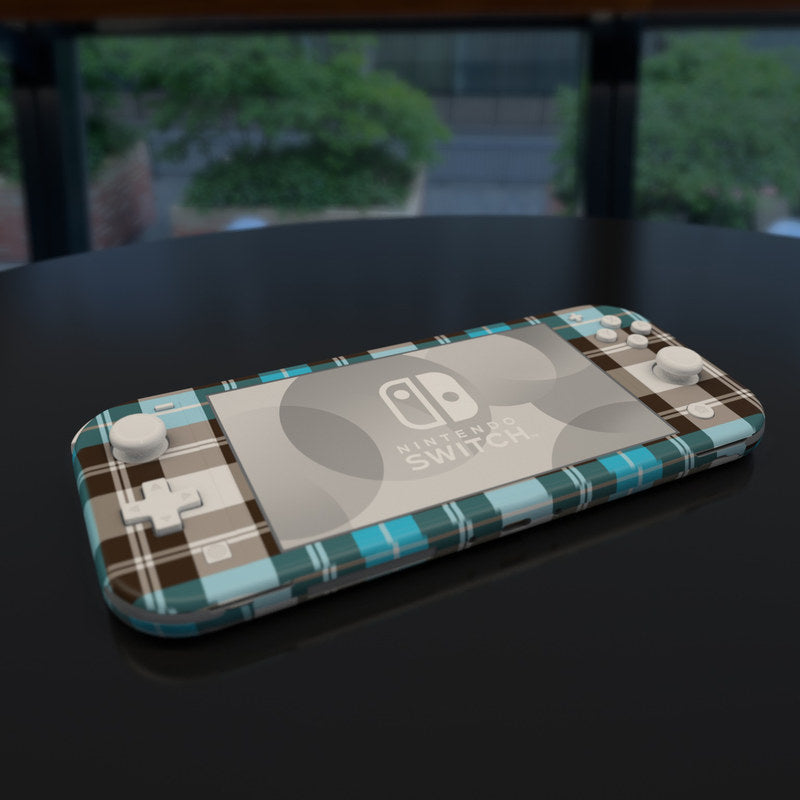 Turquoise Plaid - Nintendo Switch Lite Skin
